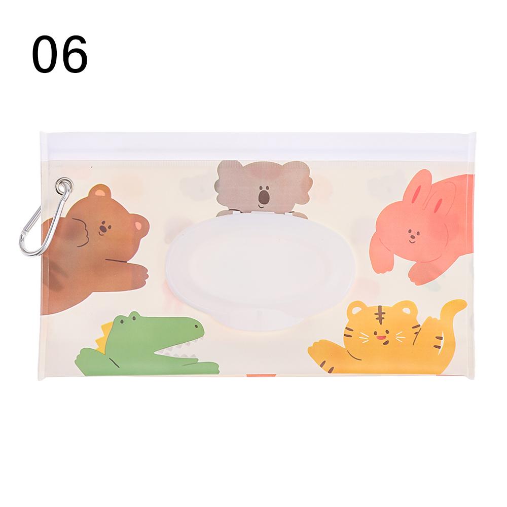 Feuchttücherbeutel EVA Taschentuch-Trageetui Nachfüllbar Wiederverwendbar Feuchttuchbeutel Klappdeckel Druckknopf-Riemen Kinderwagenzubehör