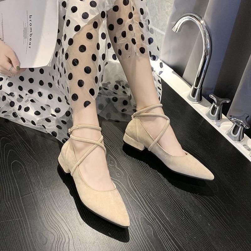 Fashion New Fashion Spring Autumn Women Shoes Black Flats Ladies Shoes Pointed Toe Flat Shoes Fashion Women's Flat Shoes Size 34-41