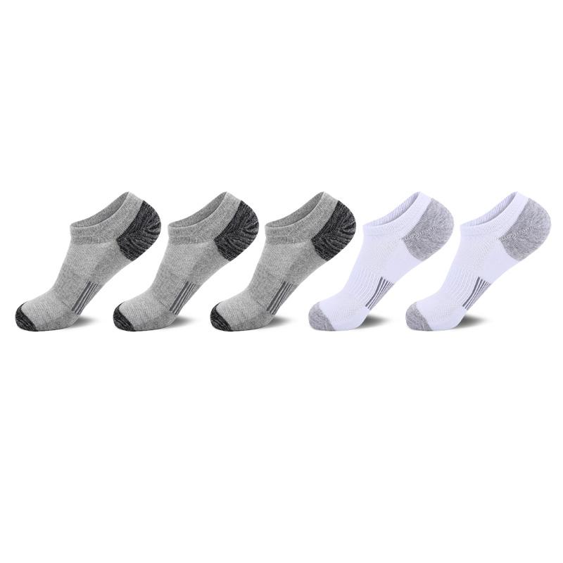 Buy 5 Pairs Men's No Show Sport Socks With Cushion Moisture Control
