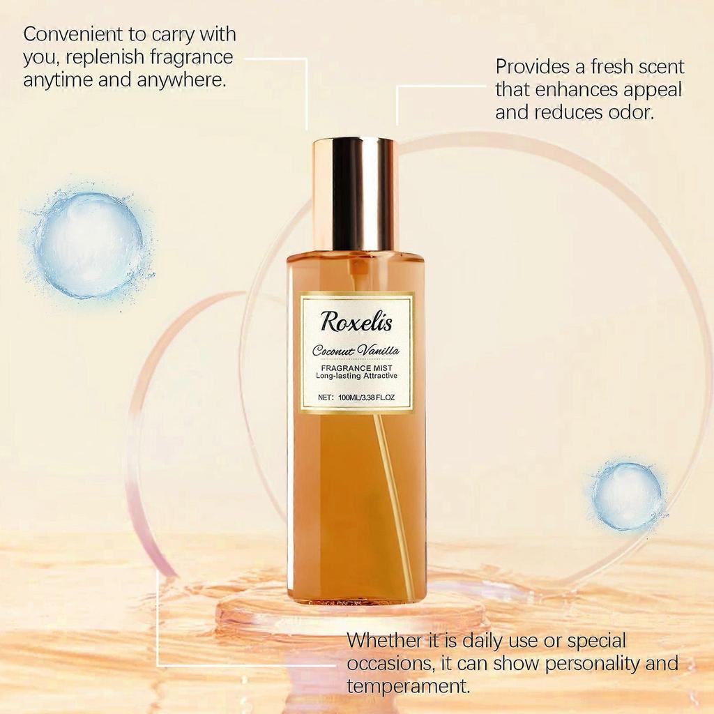 Roxelis Kokos Vanille Romantischer Körperduft Frisch Elegant Natürlicher Duft Täglich Praktisch Nischen Duft Eau De Toilette