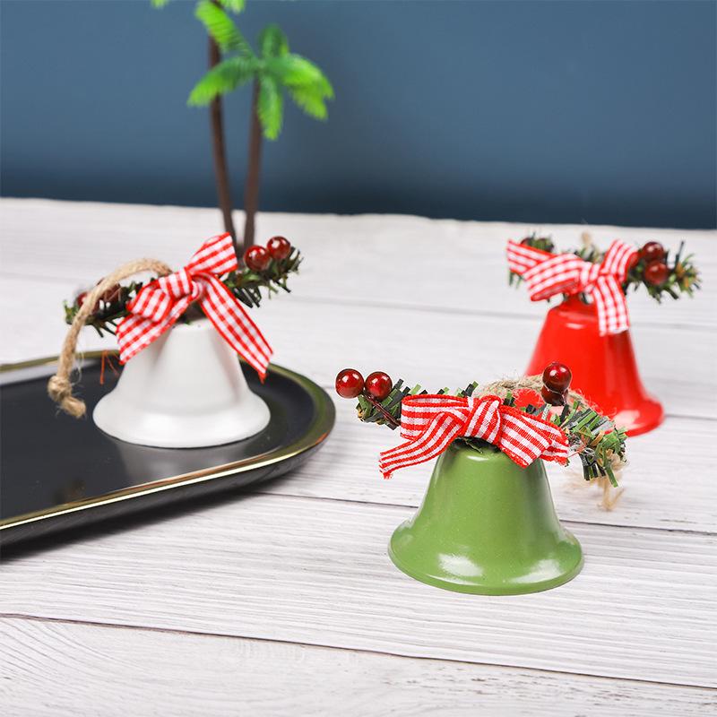 Christmas Bell Ornaments: Small Tree Pendants for Festive Home Decor