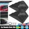Carbon Fiber Side Vent Window Scoop Louver Cover Trim For HONDA Civic 2011-2015