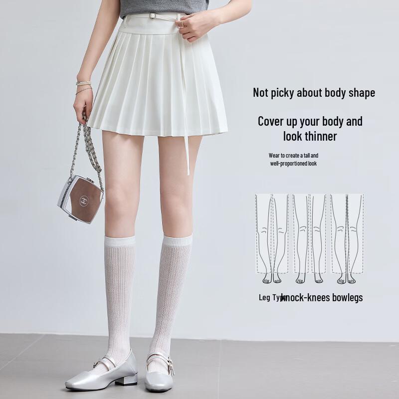 

VICTORIA&VERA Women s Academic Pleated Mini Skirt M