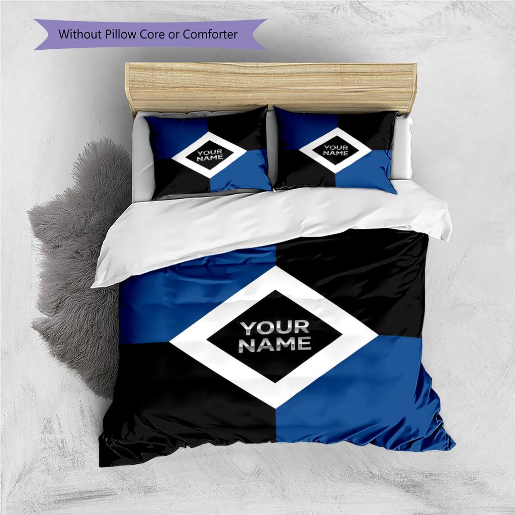 Custom Name HSV Bedding,Quilt Set Quilt Cover Pillowcase Home Birthday Gift(1 * duvet cover + 2 * pillowcase, without core) -HE71