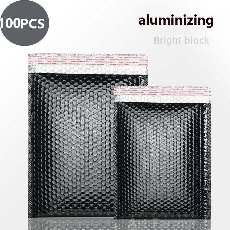 100PCS Holographic Mailer Laser Bubble Mailers Padded Envelopes Packaging Bags for Business Bubble Mailers Shipping Packaging