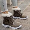 Women's Winter Furry Slip-Resistant Platform Sneakers/Boots - Thick Platform Height Increase