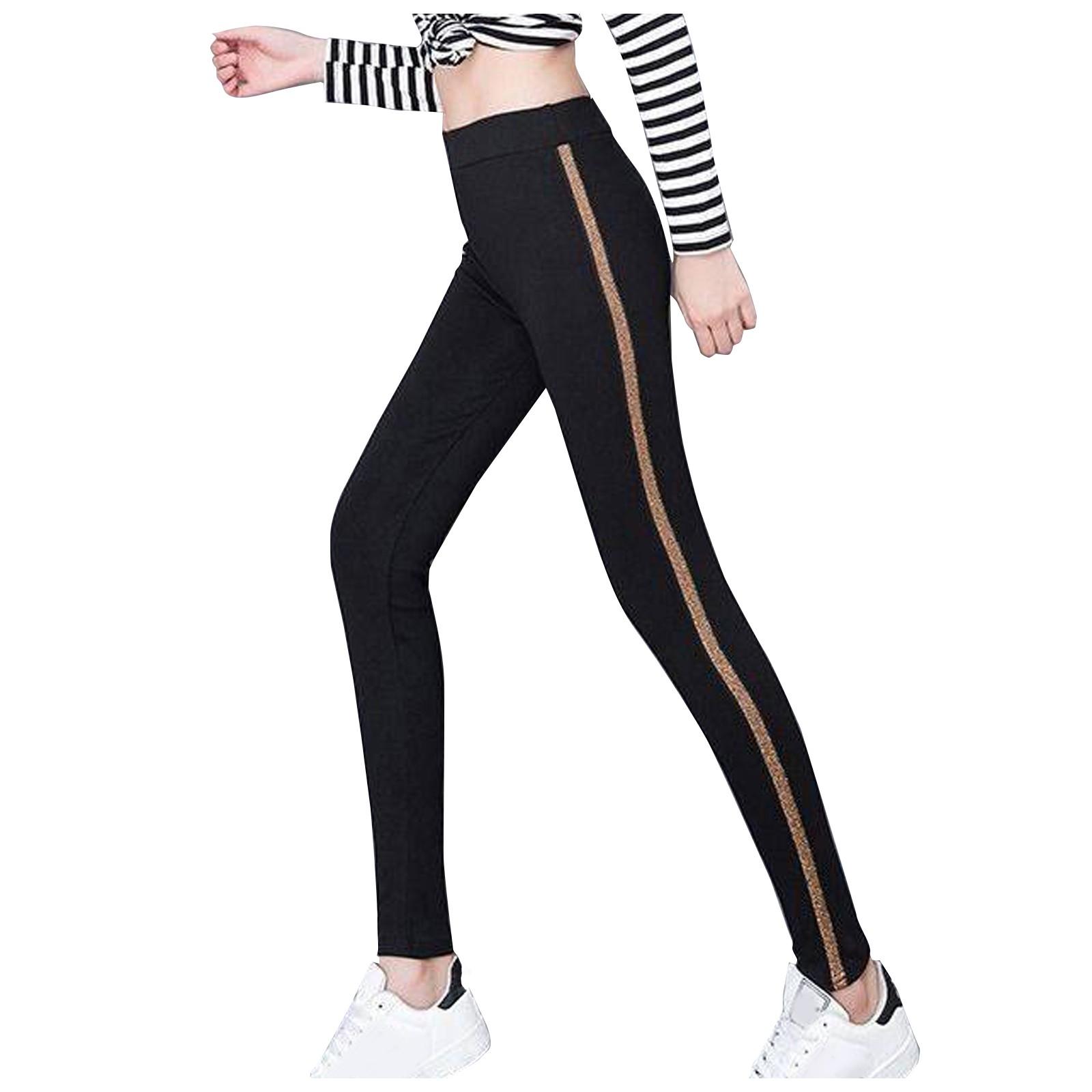 

Women s High Waist Stretch Yoga Leggings Elastic Fitness Pants Tummy Control Slim Fit Sports Tights for Running Gym Workout M
