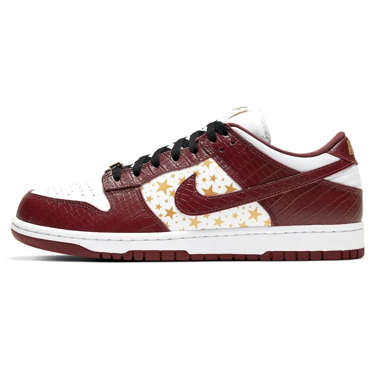 Nike Dunk Low OG SB QS 'Barkroot Brown' (Unisex) White / Metallic Gold / Barkroot Brown Skate Shoes DH3228 103
