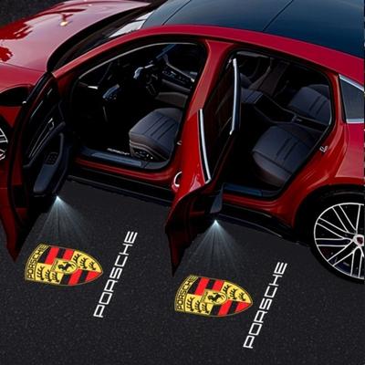 2PCS For Panamera 970 Boxster 986 987 911 997 LED Car Door Light Courtesy Icon Projector Welcome Lamps