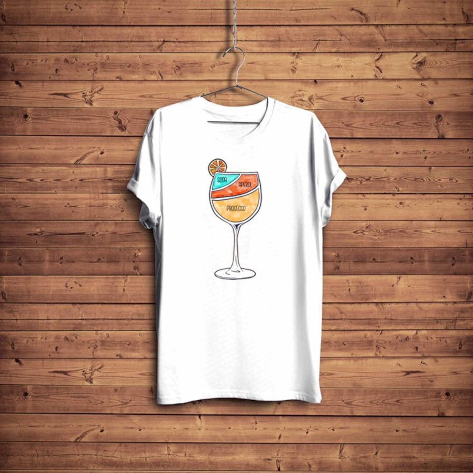Aperol Spritz T-shirt Aperol Liquor Poster Tshirt Cocktail Poster Lover Gift XL