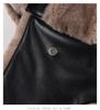 Leather Lei Feng Cap Men and Women In The Fall and Winter Thickened Warm Ear Protection Cap Outdoor Skiing Cycling Velvet Cold Cap