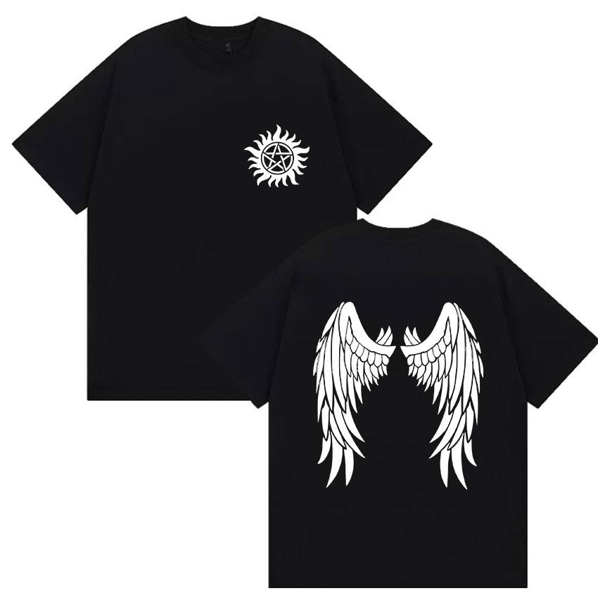 Tv Series Supernatural New 2025 Print T Shirt Men Women Vintage Fashion Short Sleeve T-shirt Casual Clothing Cotton Tshirts Tops