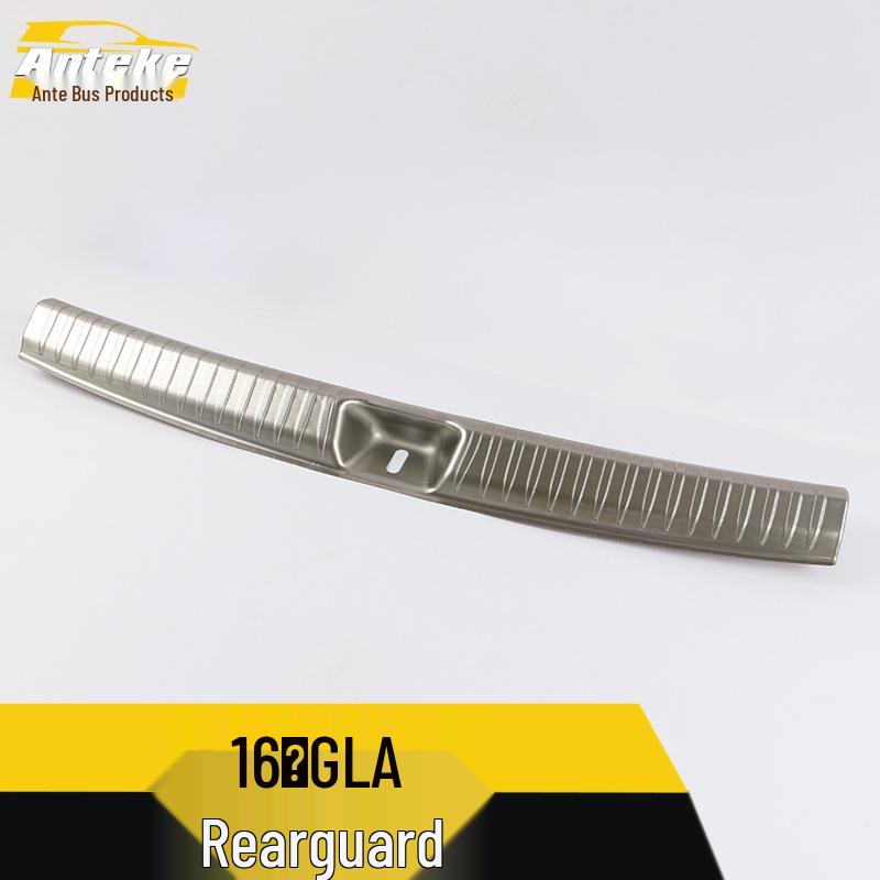 Compatible Rear Guard Plate Sequins for 16 GLA - Stainless Steel Tailgate Trunk Protection Pedal Decorative Sticker.