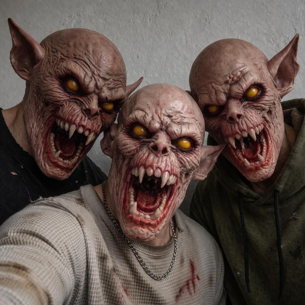 Horrorowa Lateksowa Maska Wampira