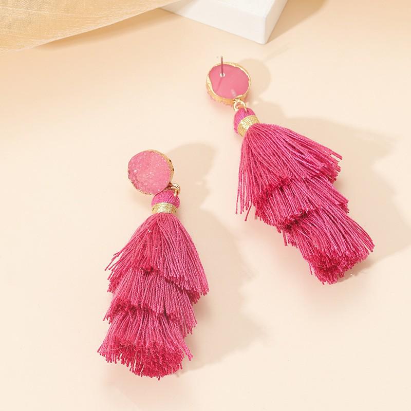 Exquisite Tassel Earrings: European & American Fashion Statement