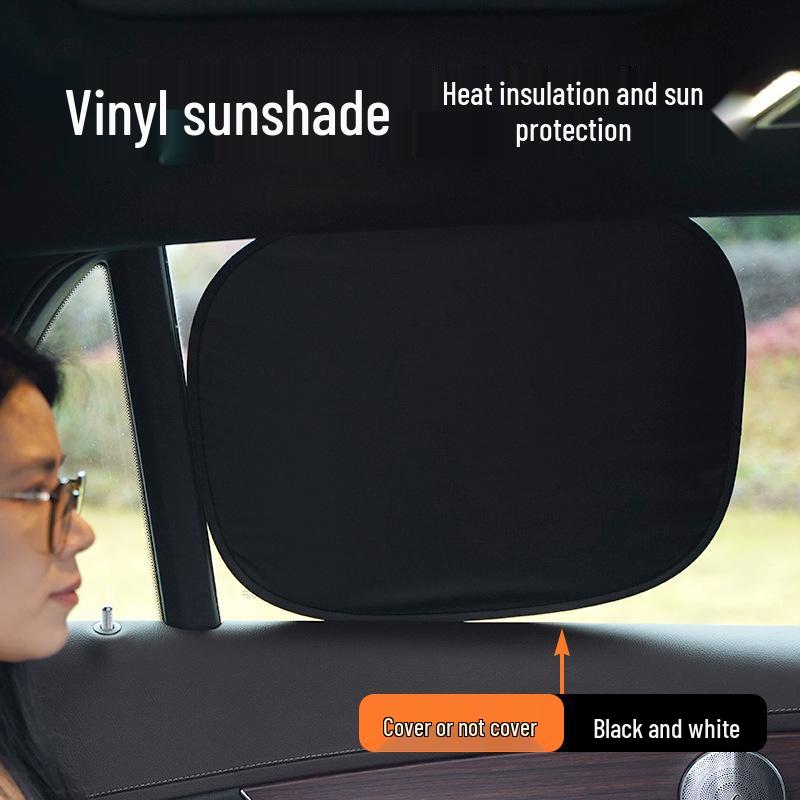 Car Sunshade: Heat-Insulating, Non-Transparent Electrostatic Curtain Visor