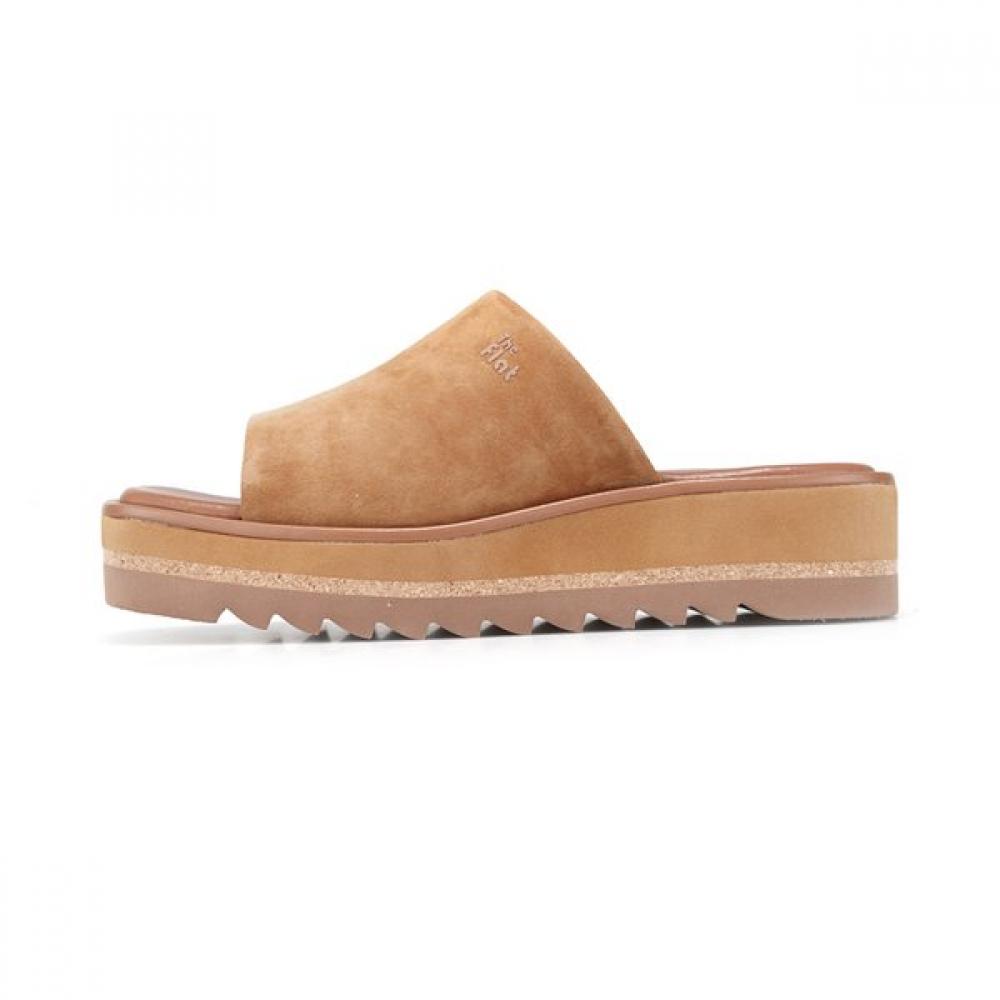 BARBARA Suede Wedge Mules 6cm Bbj391br