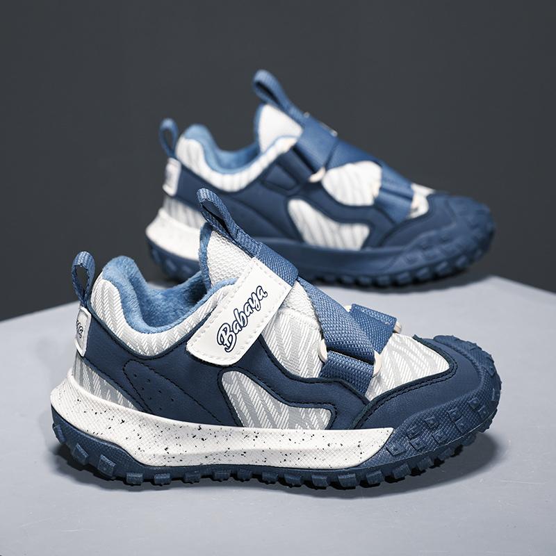 

Детские теплые зимние сапоги. Детская зимняя хлопчатобумажная обувь. Нескользящие теплые плюшевые сапоги на открытом воздухе. Теплая меховая обувь с высоким берцем. Водонепроницаемые теплые кроссовки.