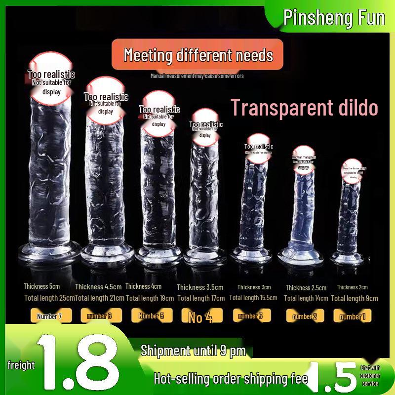 Yongai Crystal Transparent Simulated Dildo for Adults