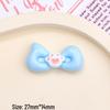 Powder Floral Bow Tie Charm: DIY Resin Hair Clip & Crocs Accessory