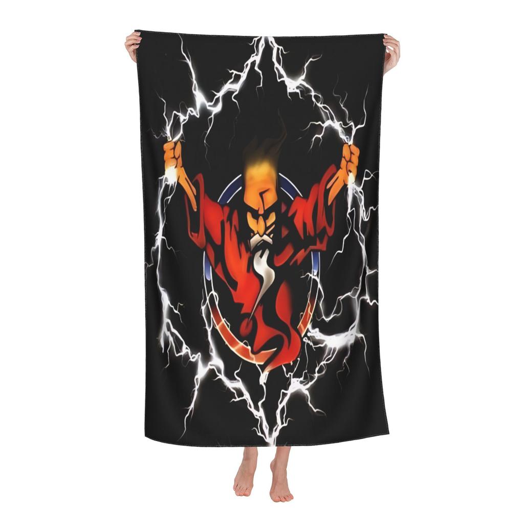 Cool Lightning Wizard Print Microfiber Beach Towel Quick Dry Absorbent Sand Free For Beach Pools Gym Sports Bathroom Accessories