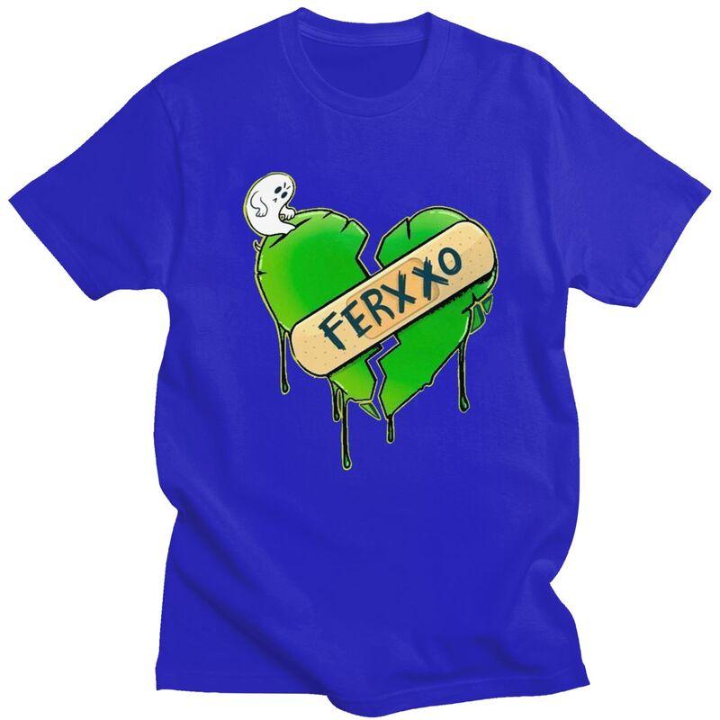 Custom Male Pop Singer Feid Ferxxo T Shirt ShortSleeve Cotton Tshirts Streetwear Tshirt Casual Tees Loose Fit Clothing