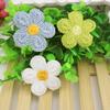 20Pcs Assorted Color Embroidered Flower Patches, 1.97" Polyester Appliques for Clothes, Hats, Bags, DIY Crafts, Sewing Decorations
