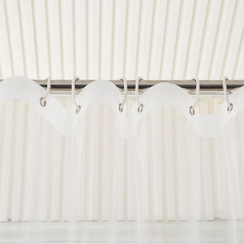 Magnétisme Doublure de Rideau de Douche Transparente Imperméable Plastique Rideaux de Bain Doublure Transparente Salle de Bain Moisissure PEVA avec Aimant
