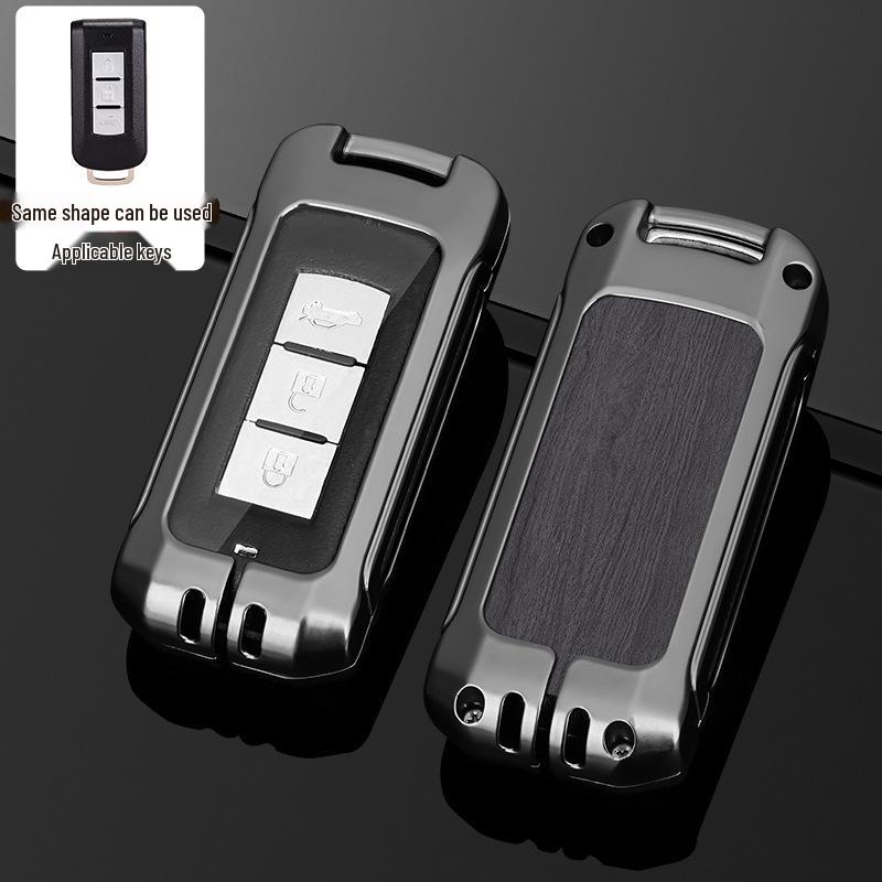 Mitsubishi Outlander 2021 Metallschlüsselhülle mit Schnalle - Vollschützende Schale