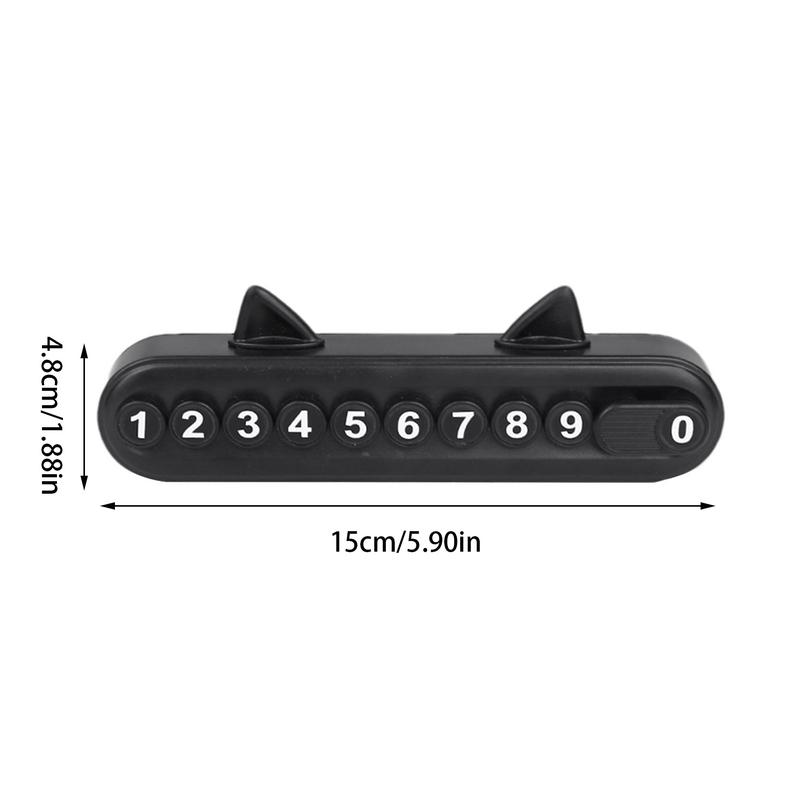 Temporary Parking Telephone Number Card Temporary Parking Plate With Cat Ear Parking Number Plate For Cars