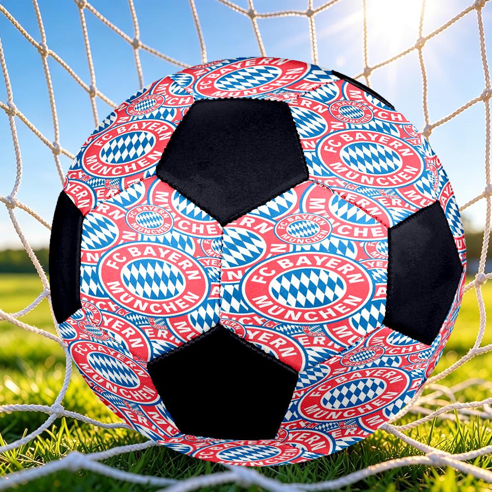 1pc Bayern Munich Crest Standard Size 5 Soccer ball, Durable game Soccer Ball for School Park Training & Daily Entertainment zq7142