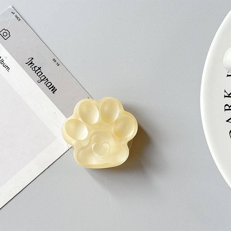 Solid Color Three-Dimensional Cat Claw Mobile Phone Airbag Bracket Pasted Telescopic Wind Desktop Creative Ring Portable