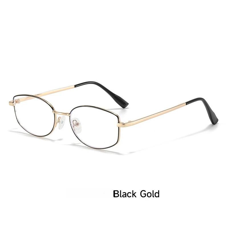 New Fashion Hd Metal Frame Artistic Women'S Flat Light Glasses Ultra Light Neutral High Quality Luxury Anti Blue Light Glasses
