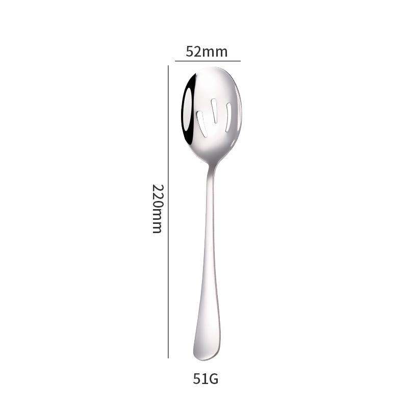 Stainless Steel Common Spoon and Fork Set Banquet Party Service Parting Colander Cake Spoon Dessert Shovel Butter Knife