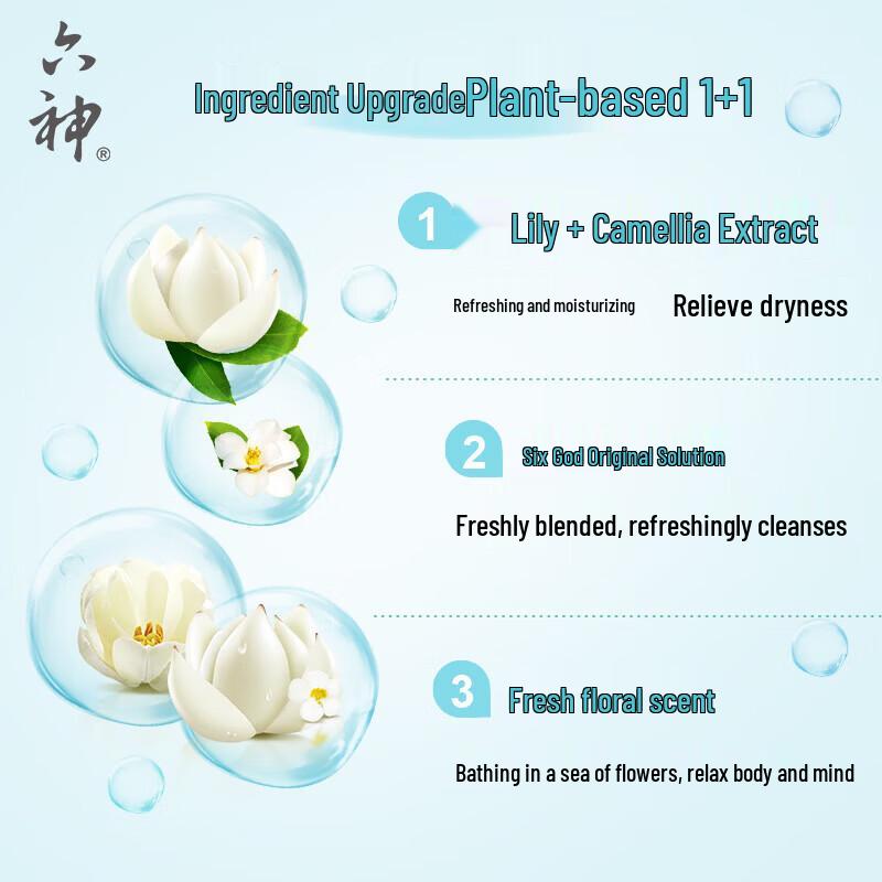 Liùshén Clear & Hydrating Body Wash