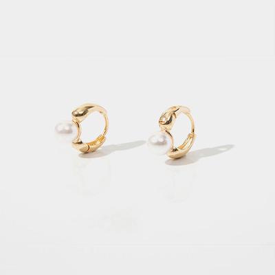 All-match Cold Style Pearl Earrings Korean Style High-end