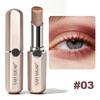 Dreifarbiger Gradient Lidschattenstift Wasserdicht Wischfest Schimmer Perlmutt Highlighter Kontur Lidschatten Stift Schnelles Make-up Augen Kosmetik