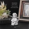 Nordic Angel Girl Sculpture - Resin Figurine for Living Room Décor