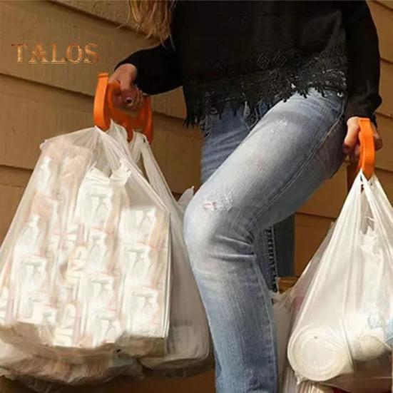 Ergonomický ruční nosič tašek s ochranou proti skřípnutí snižuje tlak na prsty, nese nákupní tašky, kufry, přenosný cestovní nosič těžkých předmětů