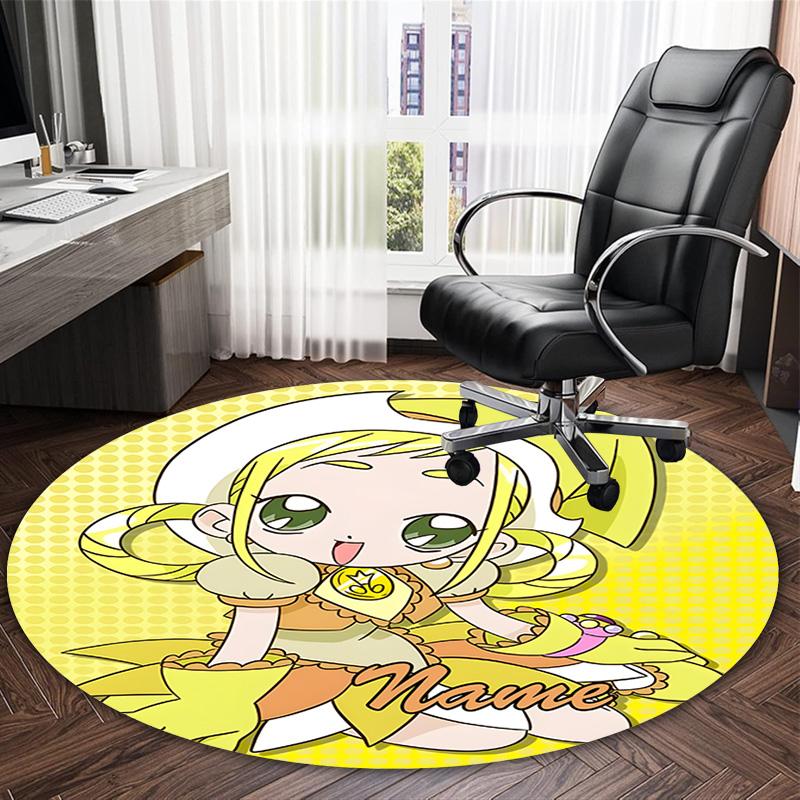 Customizable DoReMi2 Round Non-Slip Carpet - Ideal for Garden, Picnic, Office, Perfect for Decoration, Suitable For All Seasons