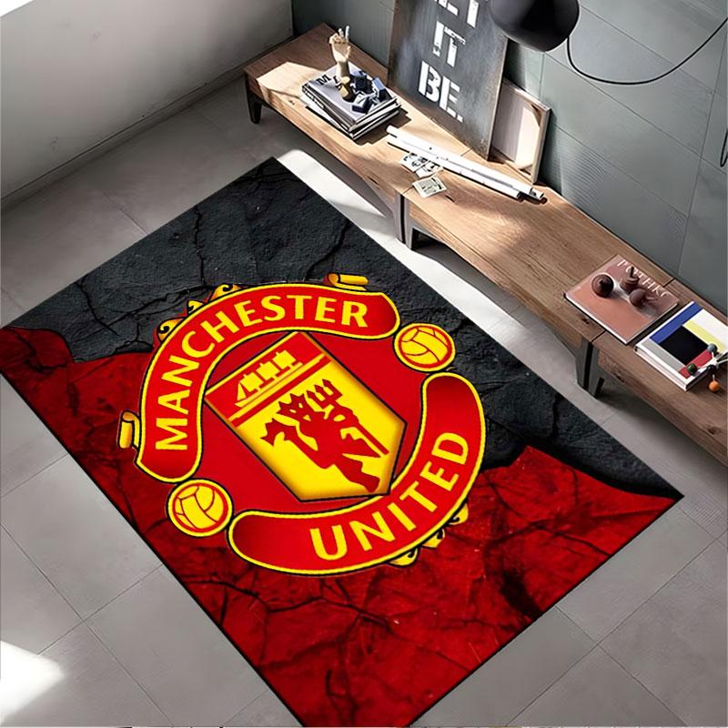Manchester United Logo Carpet suitable as a non-slip mat for the living room or bedroom sofa