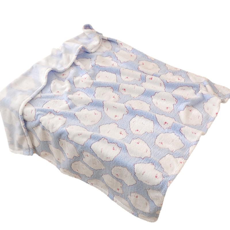 Ultra-Soft Quick-Dry Coral Fleece Baby Towel Blanket
