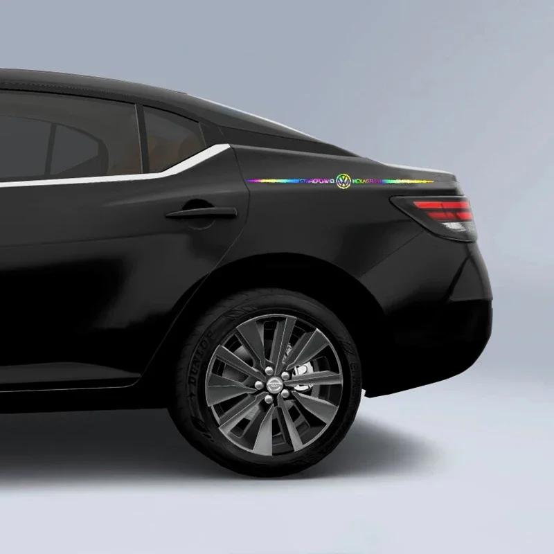 2025 Heiß 60cm Laser Auto Windschutzscheibenaufkleber Auto Karosserie Aufkleber für Volkswagen Golf MK4 MK6 MK7 Jetta Touareg Beetle Passat Polo Tig