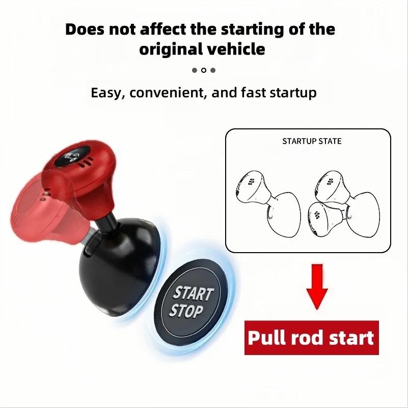 Samochodowy Przycisk Startowy Jednym Dotknięciem Przełącznik Kołyskowy Osłona Przycisku Wciskowego Urządzenie Zapłonowe Samochodu Osłona Przycisku Stop Start Akcesoria do Dekoracji Wnętrza Samochodu