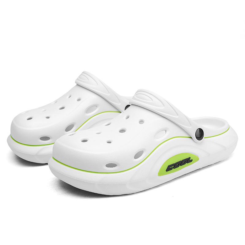 Men's Personalized Hole Shoes Are Comfortable, Non-slip and Wear-resistant, Fashionable and Simple Leisure, Outdoor Beach Bag Head Drag