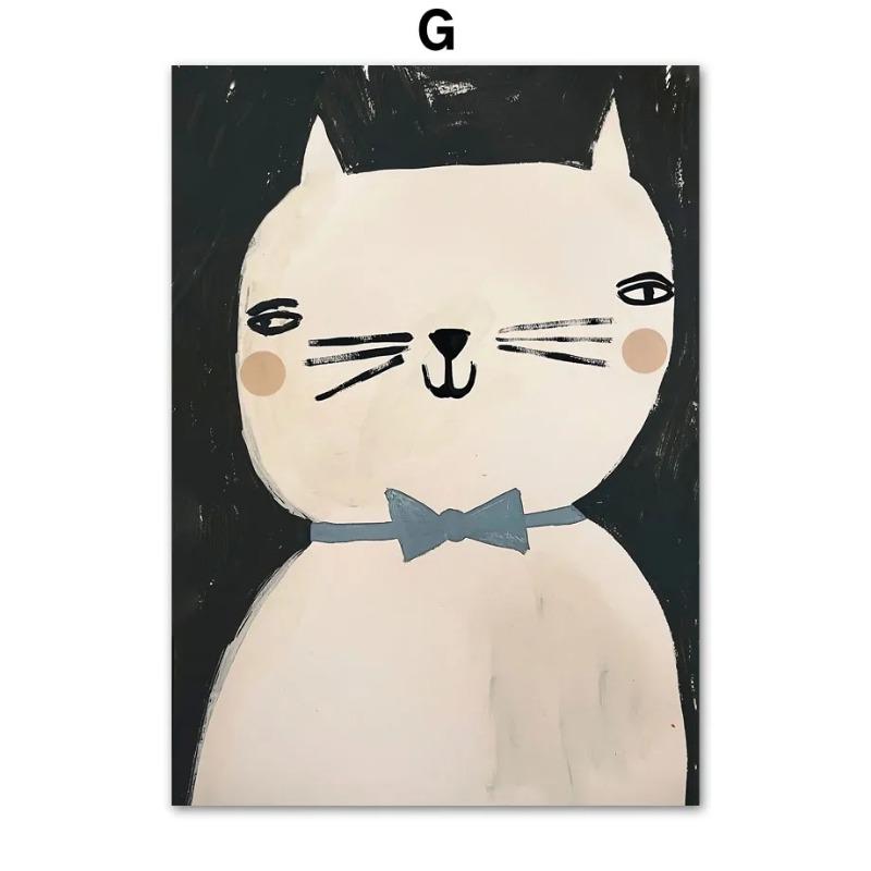 Nordischer Bär Panda Gans Koala Maus Katze Hund Pferd Wandkunst Leinwandmalerei Poster und Drucke Wandbilder Baby Kinderzimmer Dekor