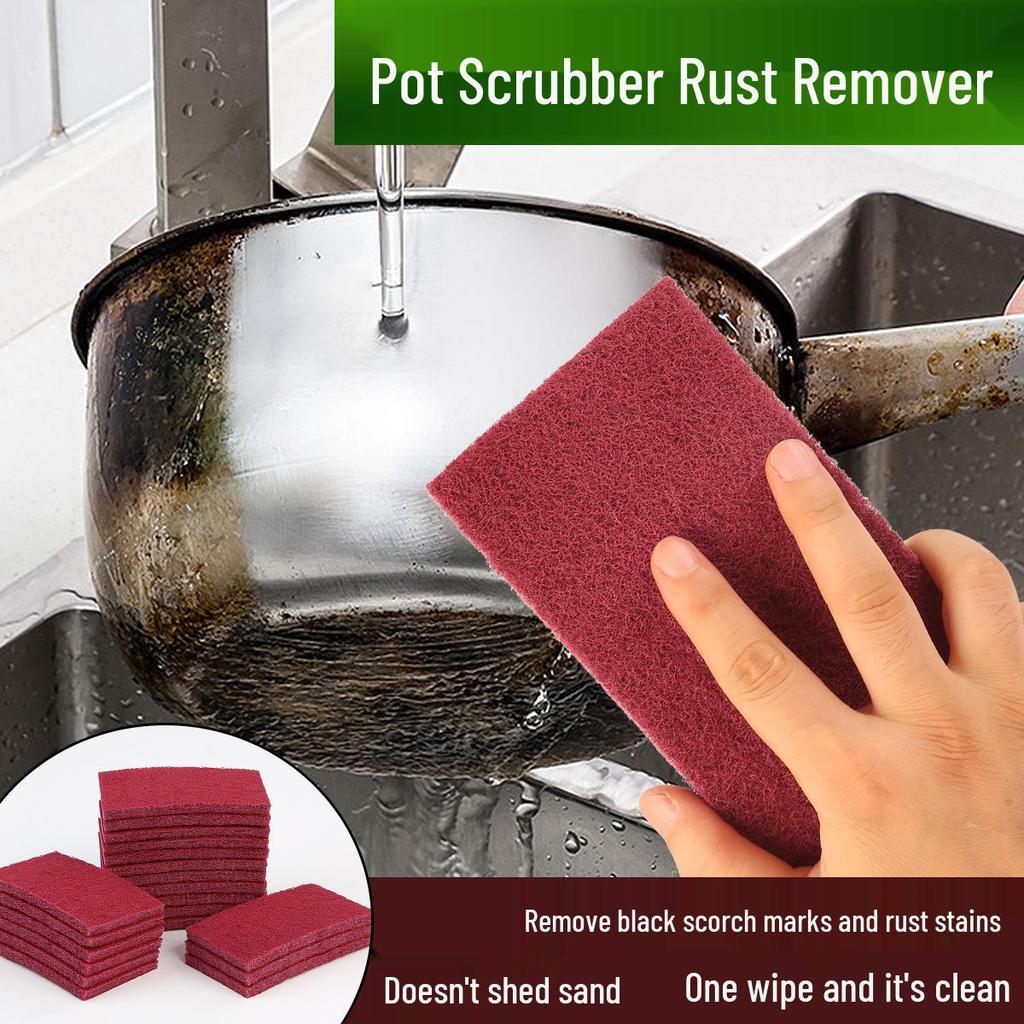 Enhanced Emery Eraser Pad: Rust Remover & Stain Fighter Dish Scrubber