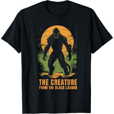Vintage Halloween Creature From The Black Lagoon Mens Horror T-Shirt