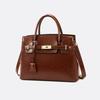 Vintage-Tragetasche mit Schloss, Damen-Schultertasche