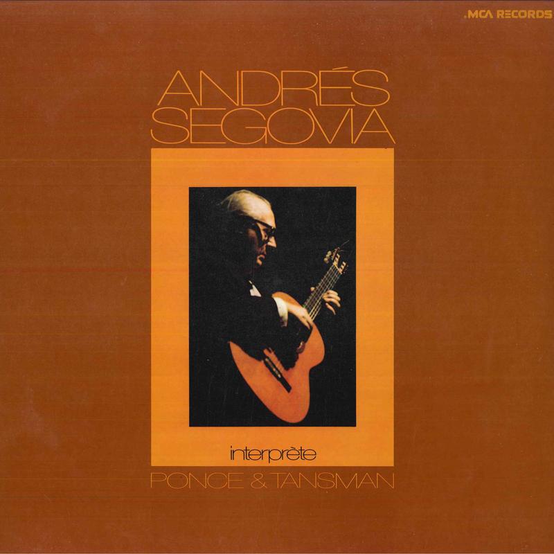 

LP Record ANDRES SEGOVIA GITARREGUITAR Andres Segovia Interprete Ponce MACS6124 MCA 1973 US Classical Used